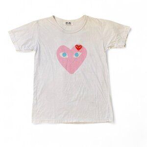 pink heart Comme des Garçons Play t-shirt